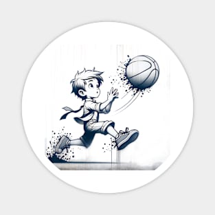 Funny game basketball Magnet